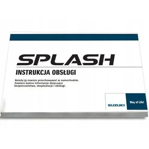 Suzuki Splash 2008-2013 +Radio Instrukcja Obsługi