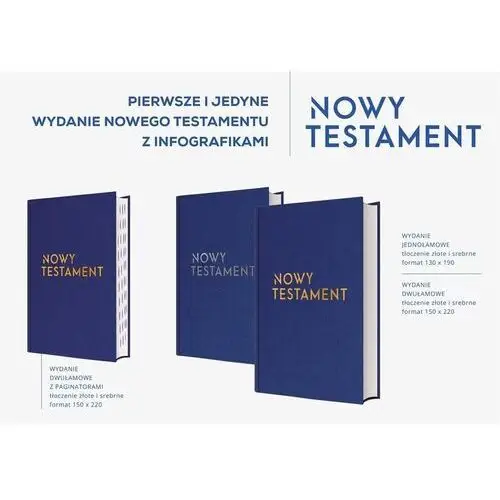 Święty wojciech Nowy testament z infografikami toczenia srebrne