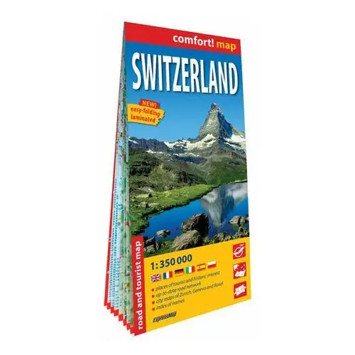 Switzerland. Mapa turystyczna 1:350 000