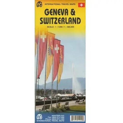 Szwajcaria, Genewa. Mapa samochodowa 1:7 000 / 1:360 000