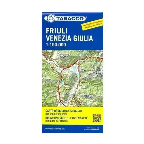 Tabacco Straßenkarte Friuli Venezia Giulia 1: 150 000