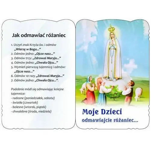 Karnet Modlitewny - Moje dzieci odmawiajcie różanie 10,5x14