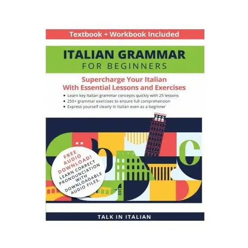 Italian grammar for beginners textbook + workbook included Talk in italian