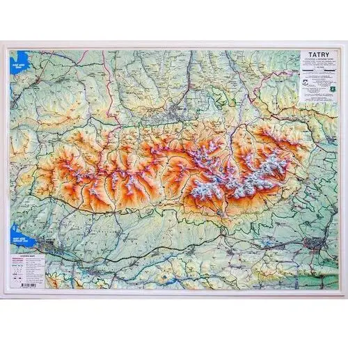 Tatry 3D! Duża Mapa Plastyczna Tatr Trójwymiarowa