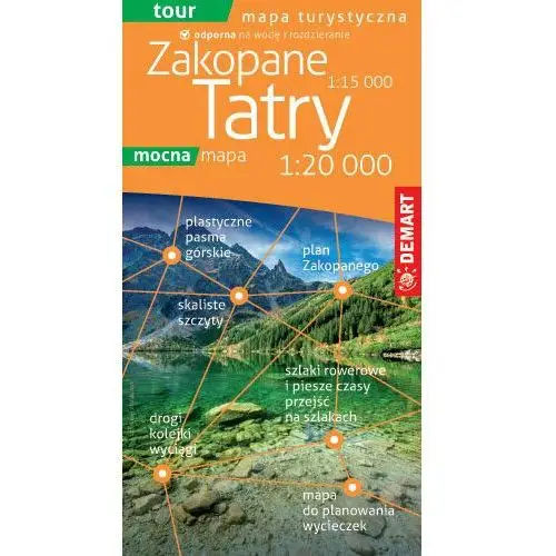 Tatry i Zakopane. Mapa turystyczna 1:20 000