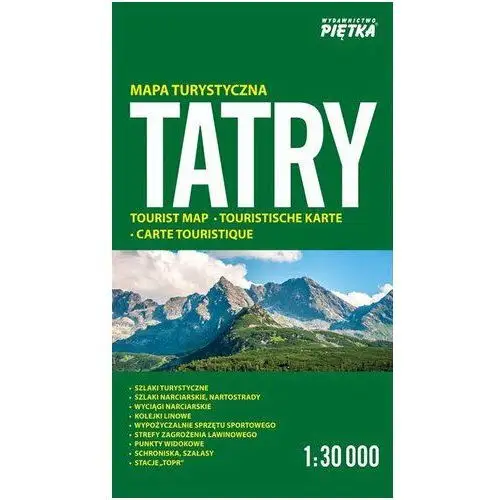 Tatry. Mapa Turystyczna 1:30 000
