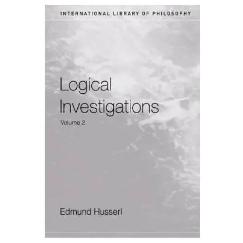 Taylor & francis ltd Logical investigations volume 2