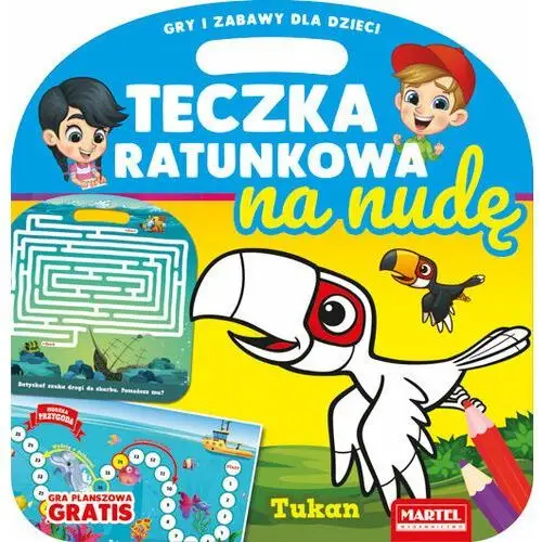 Teczka ratunkowa na nudę z grą. Tukan