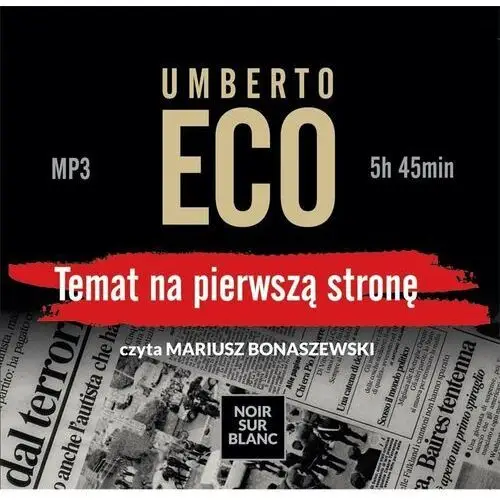 Temat na pierwszą stronę - audiobook