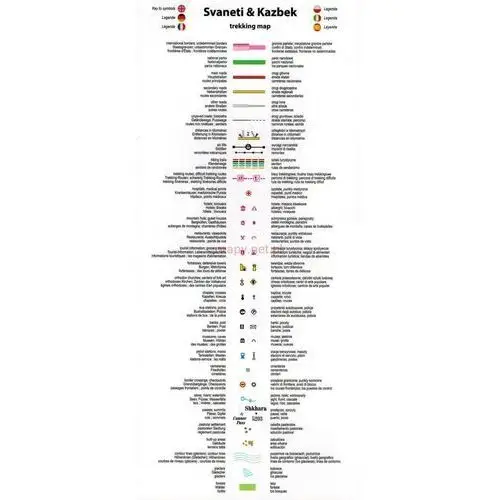 Gruzja 1:400 000. kaukaz gruziński. laminowana mapa samochodowo-turystyczna. wyd. 2020. Terraquest