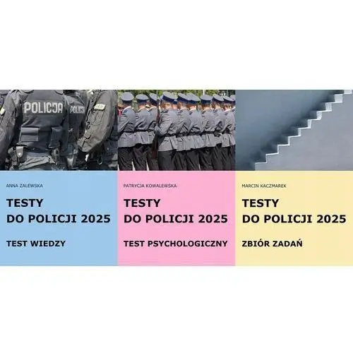 Testy do Policji 2024 zestaw 3 książek