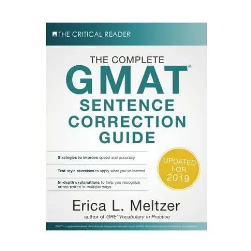 The complete gmat sentence correction guide The critical reader