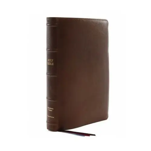 Thomas nelson pub Kjv, reference bible, center-column giant print, premium goatskin leather, brown, premier collection, comfort print