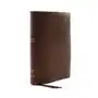 Thomas nelson pub Kjv, reference bible, center-column giant print, premium goatskin leather, brown, premier collection, comfort print Sklep on-line