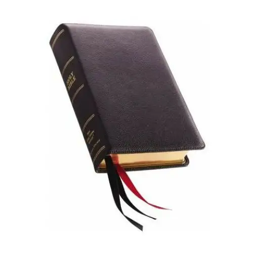 Nkjv, single-column reference bible, premium leather, black, sterling edition, comfort print Thomas nelson pub