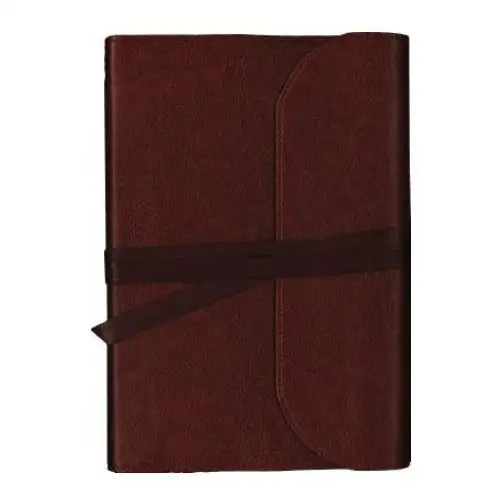 Nkjv, journal the word bible, large print, premium leather, brown, red letter Thomas nelson publishers