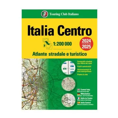 Touring Italia. atlante stradale e turistico 200.000. centro