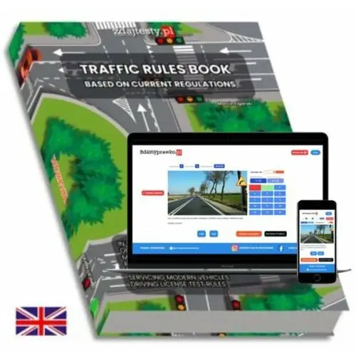 Traffic rules book. Based on current regulations. Handbook + test online 2024