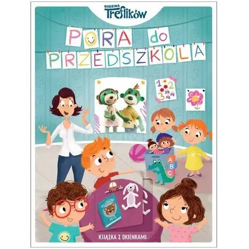 Trefl books Pora do przedszkola. rodzina treflików. książka z okienkami