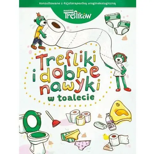 Trefl books Trefliki i dobre nawyki. w toalecie. rodzina treflików