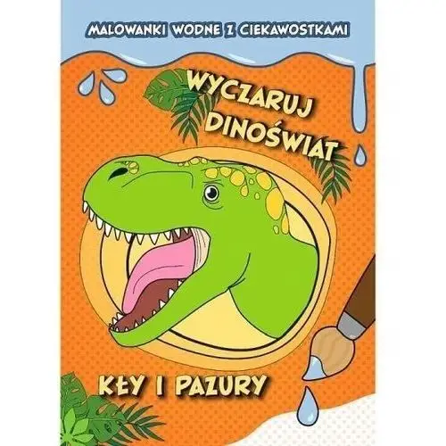 Malowanka wodna a4 dinoświat kły i pazury