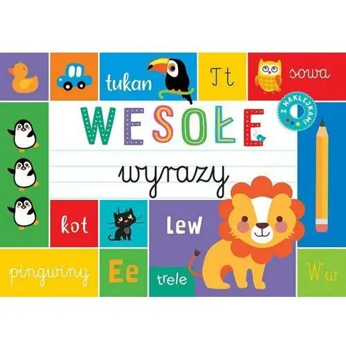 Wesołe wyrazy. blok z tekturą