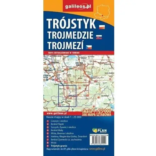 Trójstyk. Mapa 1:25 000