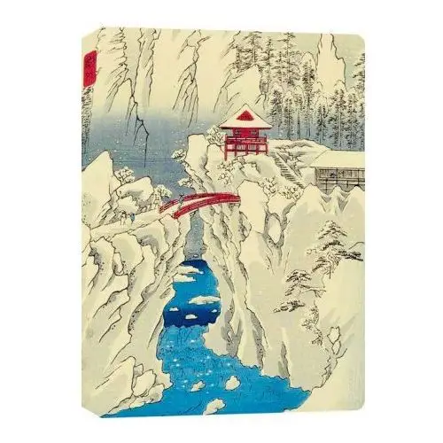 Hiroshige Snow on Mt Haruna Dotted Hardcover Journal