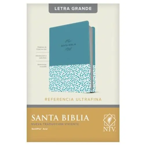 Tyndale house publ Santa biblia ntv, edición de referencia ultrafina, letra grande (letra roja, sentipiel, azul)