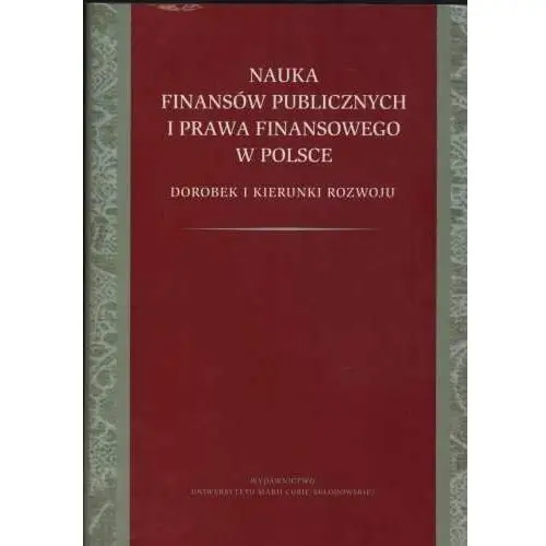 Nauka finansów publicznych i prawa finansowego w Polsce