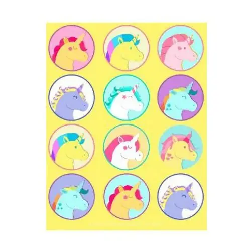 Unicorn sticker album for girls: 100 plus pages for permanent sticker collection, activity book for girls, yellow - 8.5 by 11 Createspace independent publishing platform