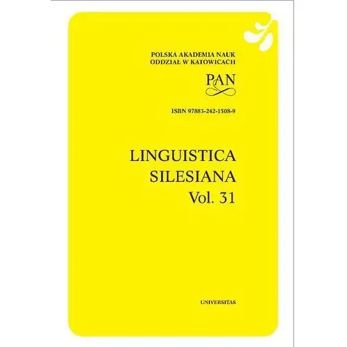 Linguistica silesiana, vol. 31, AZ#C639B784EB/DL-ebwm/pdf