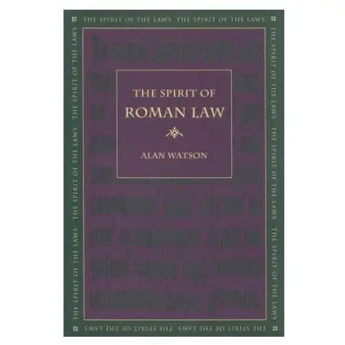 University of georgia press Spirit of roman law