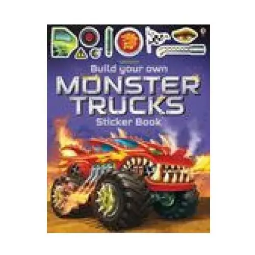 Build your own monster trucks sticker book Usborne books