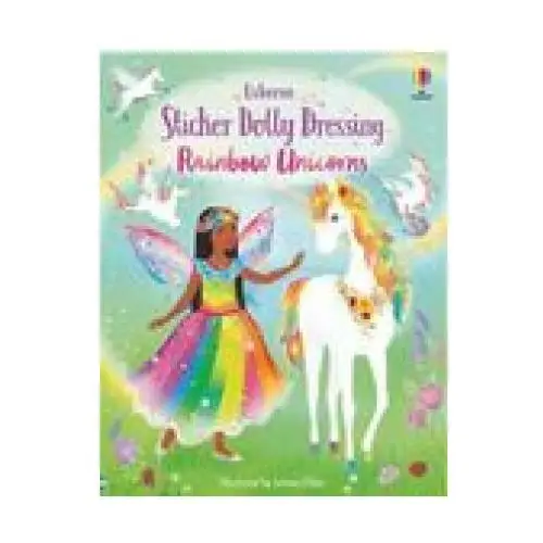 Usborne books Sticker dolly dressing rainbow unicorns