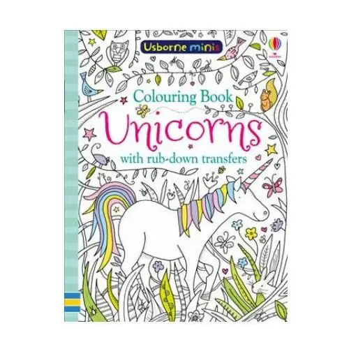 Usborne publishing ltd Colouring book unicorns with rub downs