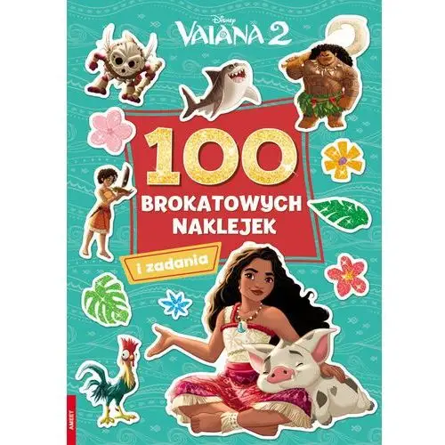 Vaiana 2. 100 brokatowych naklejek