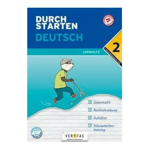 Durchstarten 2. klasse - deutsch mittelschule/ahs - lernhilfe Veritas verlag