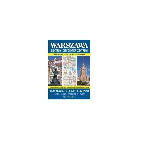 Warszawa - Centrum. Plan miasta w skali 1:7 000