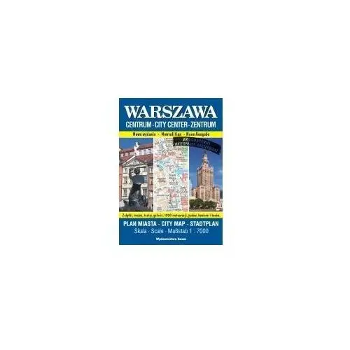 Warszawa - Centrum. Plan miasta w skali 1:7 000 (wersja wodoodporna)