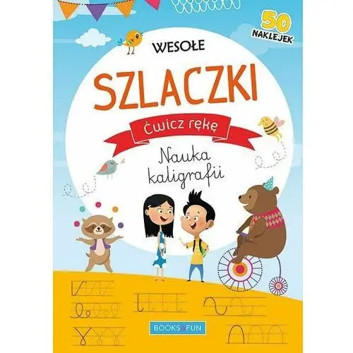 Wesołe Szlaczki z Naklejkami Ćwicz Rękę Nauka Kaligrafii