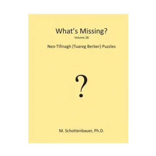 What's Missing?: Neo-Tifinagh (Tuareg Berber)