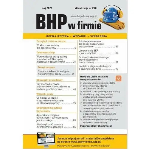 [ebook] "bhp w firmie" maj 2023 - praca zbiorowa Wiedza i praktyka