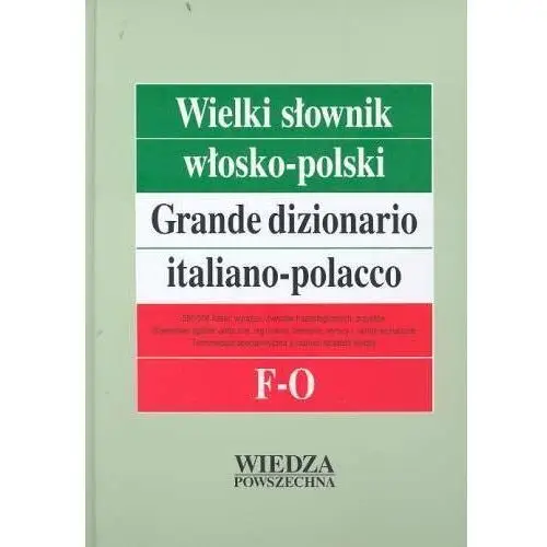 Wielki słownik włosko-polski. Tom 2 f-o