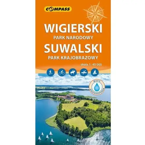 Wigierski Park Narodowy, Suwalski Park Krajobrazowy. Mapa laminowana 1:40 000