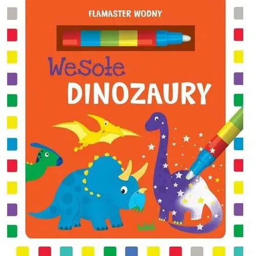 Flamaster wodny. Wesołe dinozaury