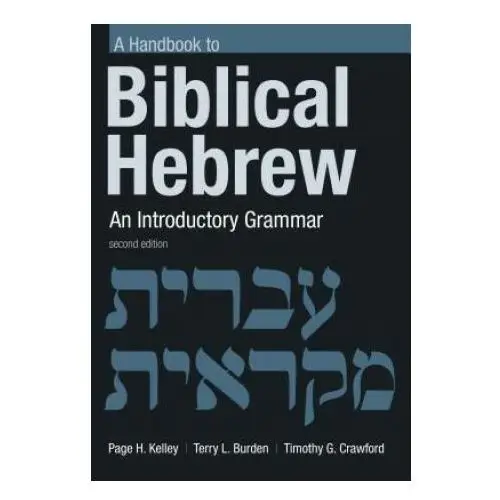 William b eerdmans publishing co Handbook to biblical hebrew