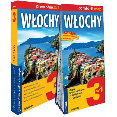 Włochy 3w1. Przewodnik + atlas + mapa