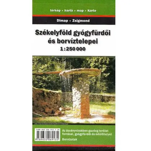 Wody mineralne w Szeklerland. Mapa 1:250 000