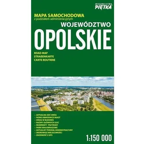 Województwo Opolskie 1:150 000 mapa samochodowa